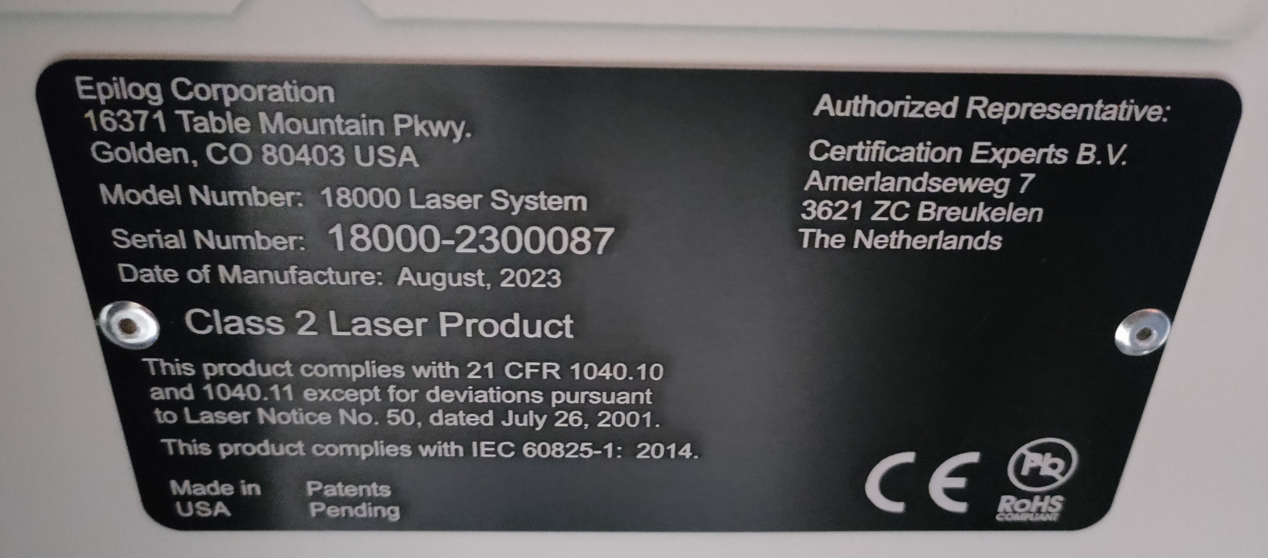 Epilog Fusion Galvo G100 mit 30 Watt Mopa