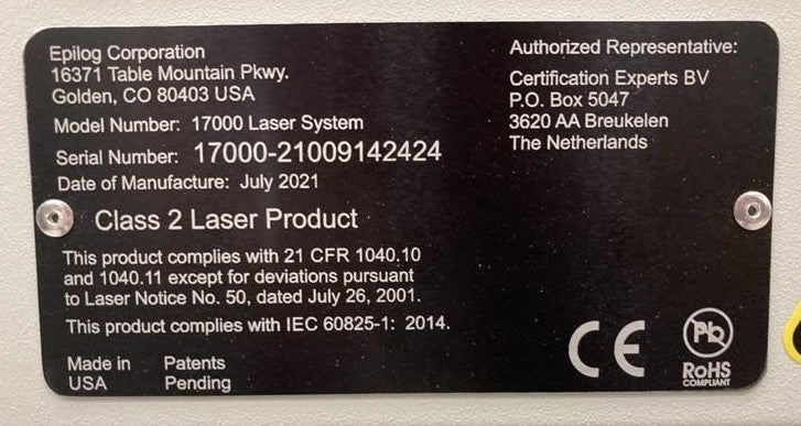 Epilog Fusion Edge 24 mit 80 Watt