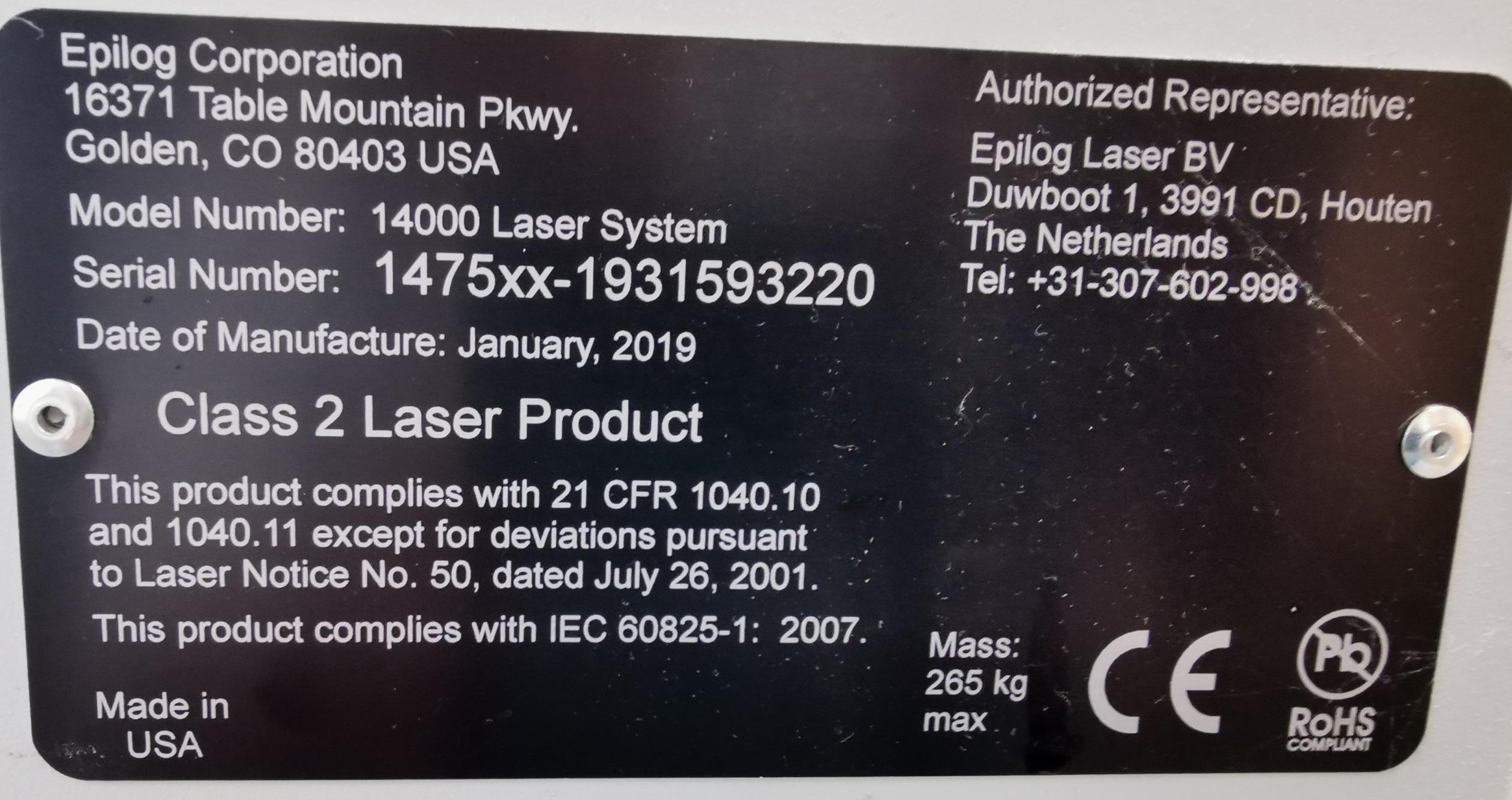 Epilog Fusion 40 M2 mit 75 Watt