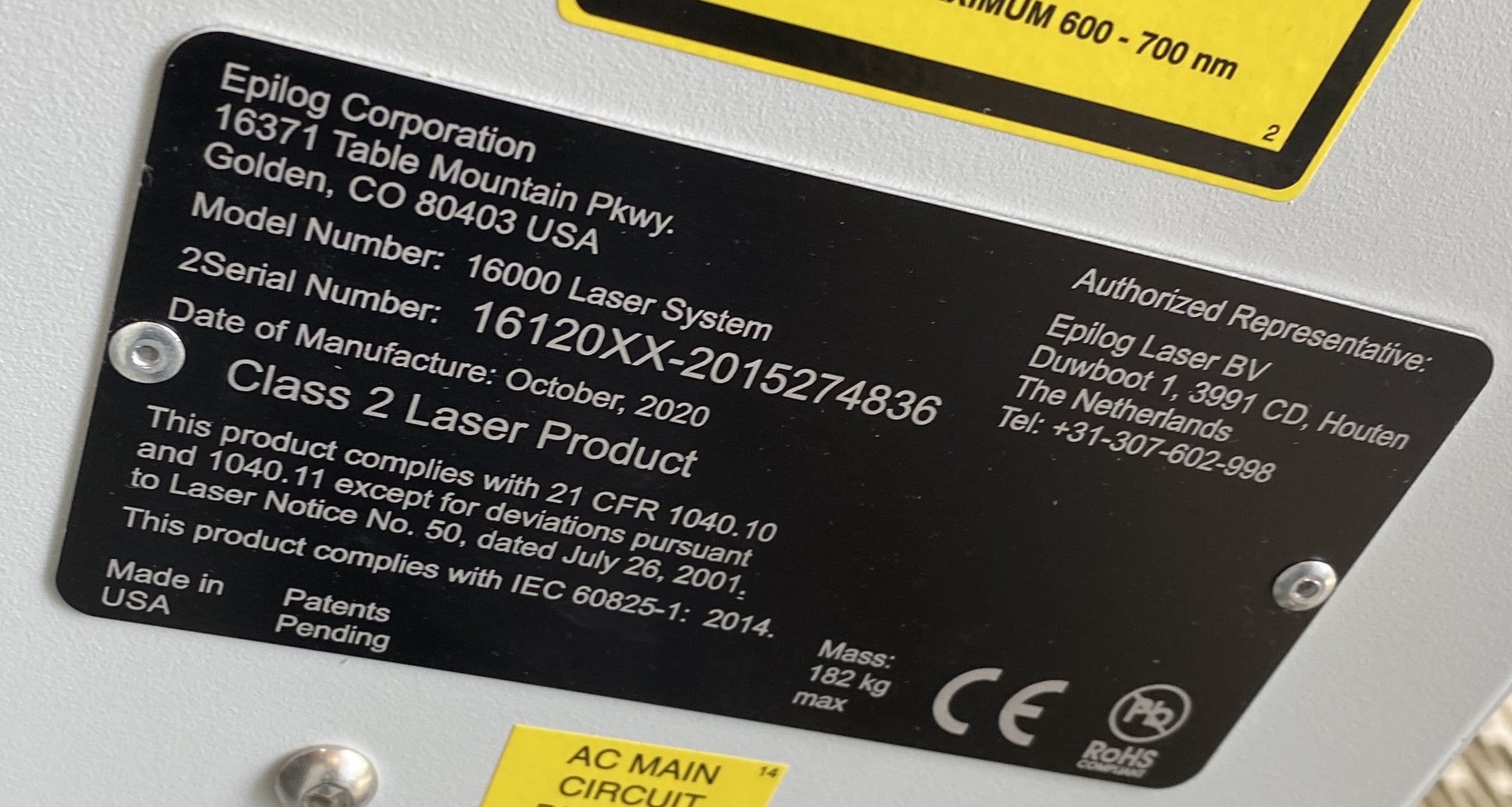 Epilog Fusion Pro 48 mit 120 Watt