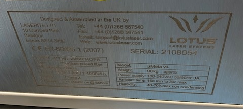 Lotus Galvo µMeta  mit 20 Watt QS