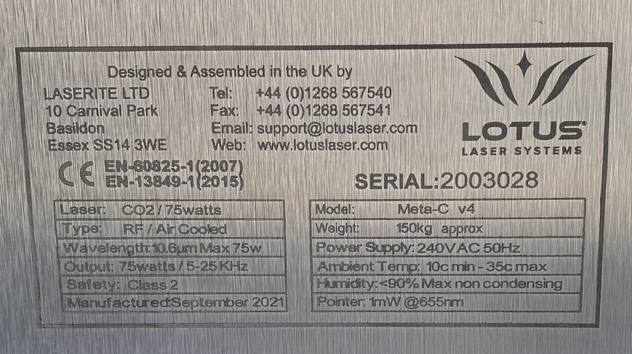 Lotus Meta C 75 Watt CO2